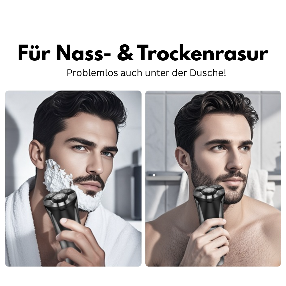 Rasoir pour hommes FK-3755 – Têtes de coupe 4D haute précision et tondeuse intégrée pour un rasage complet et confortable